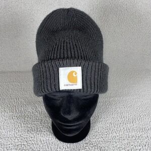 Carhartt Black Rib Knit Cuffed Beanie One Size Fits All